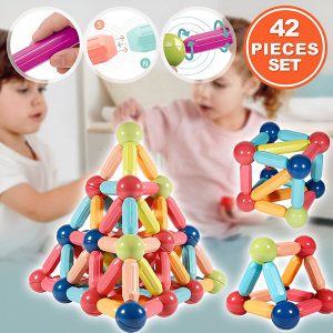 Set magnetische bouwstenen voor kinderen (42 stuks) | SUPERBLOCK