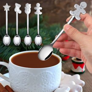 Kerstversiering lepels (4st) | XMASSPOON