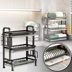 Slim meerlaags afdruiprek voor snel en efficiënt afdrogen DRYSTACK