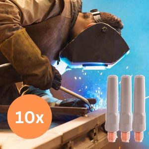 Mondstuk met antikleefcoating voor laspistool (10 stuks) | VERLAMKO