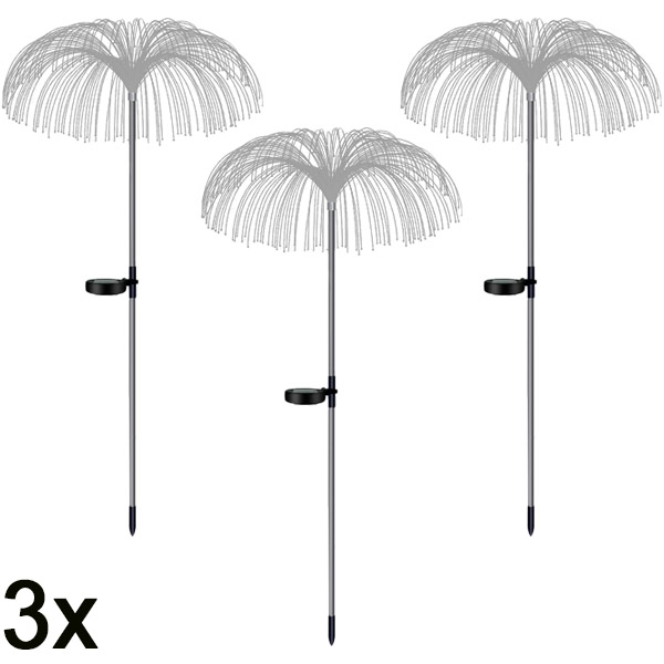 3x Zonne-energie tropische tuinverlichting | LUMIPALM