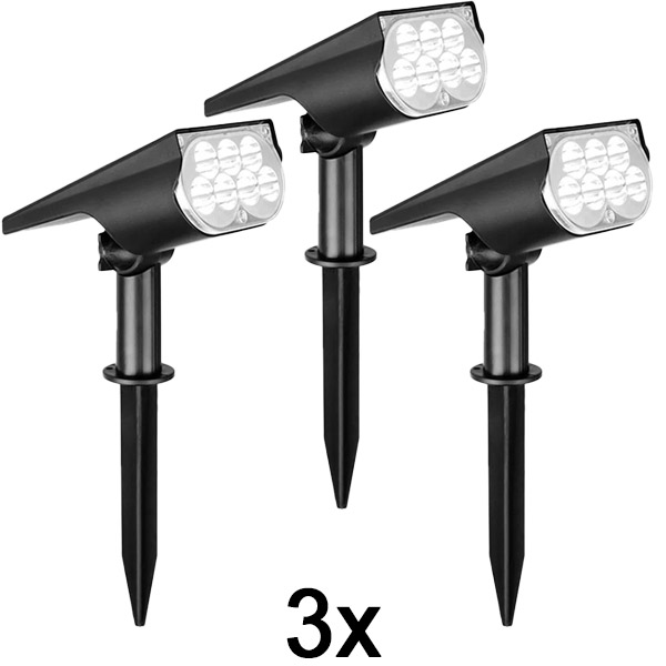 3x Buiten zonne-spotlicht | SPOTIKE