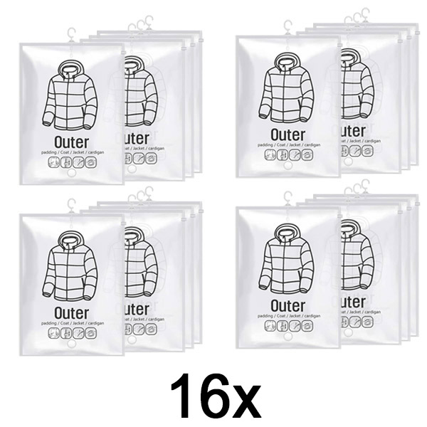 4x Hangende Vacuüm Opbergzakken (4 stuks) | VACUHANG