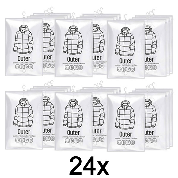 6x Hangende Vacuüm Opbergzakken (4 stuks) | VACUHANG