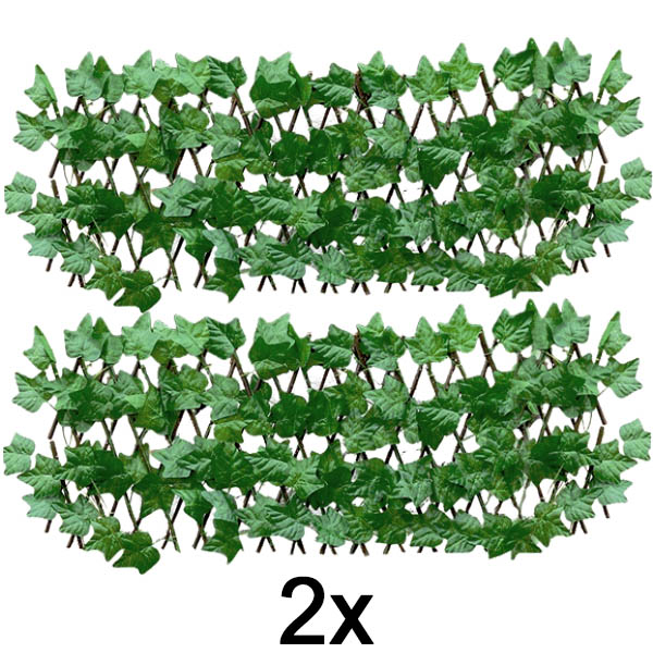 2x Decoratieve en praktische omheining voor terras en tuin | GREENFENCE