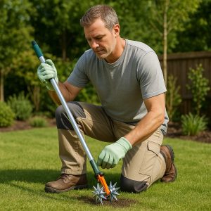 2‑in‑1: tuinzaaimachine en gazonbeluchter | CULTIVATORKO