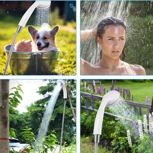 Draagbare douchepomp - Oplaadbaar via USB, 4-5 L/min, 1,5 m slang | HYDROPORT