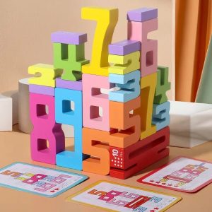 Montessori houten cijferblokken (20 stuks) | NUMBLOCK