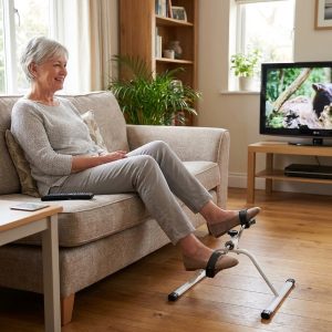 Mini fietstrainer voor bureau, bank en stoel - armen en benen, verstelbare weerstand, tot 150 kg | PEDALORA