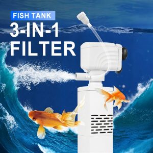 3-in-1 stille aquariumwaterfilter | FILTPRO