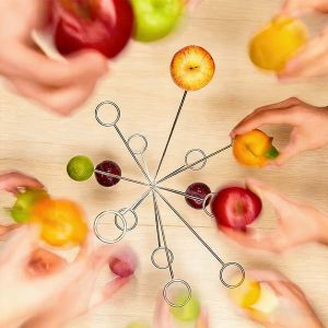Zwevende Fruitschaal - Handgesoldeerd Metaal, 27x35 cm | EXPLOFRUIT