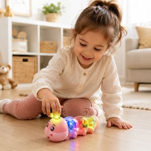 Muzikale kruipende rups – lichtjes, geluiden en zelfstandig bewegen | CATERLY