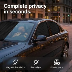 Privacy & zonbescherming - 4 magnetische zonneschermen | CARSHADY